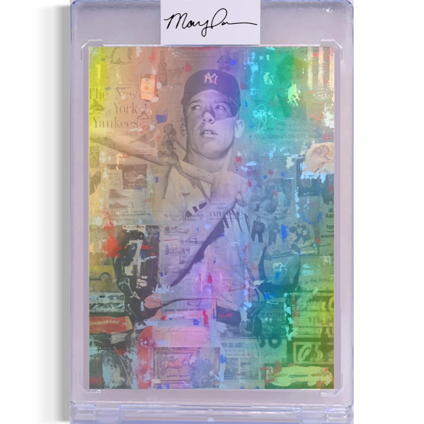 Mickey Mantle Card Art