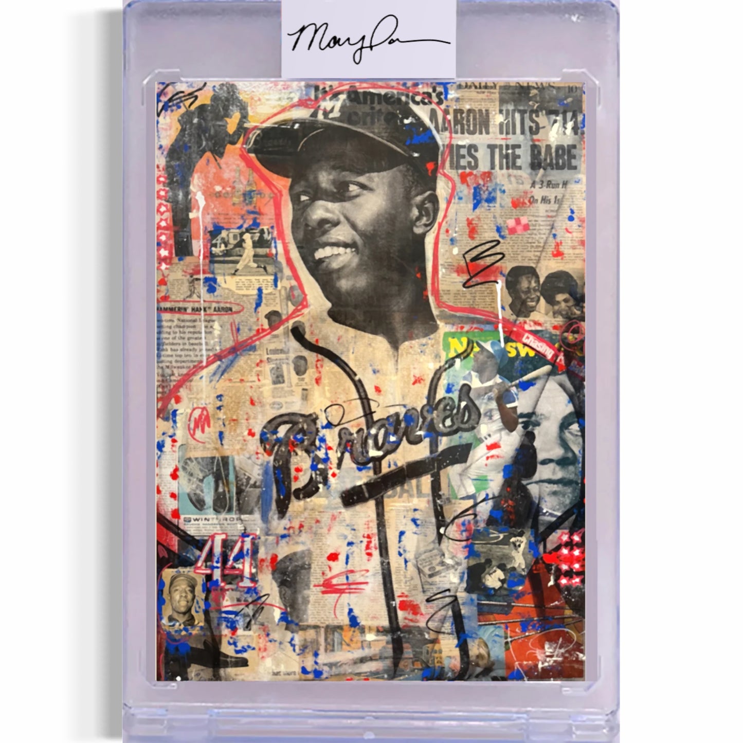 Hank Aaron Card Art
