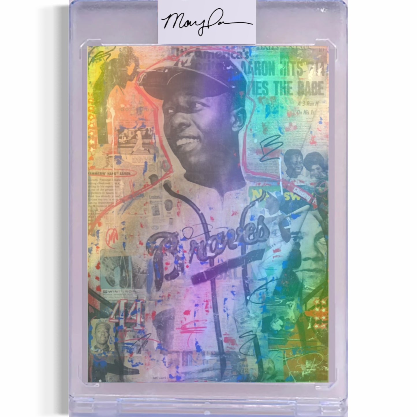 Hank Aaron Card Art